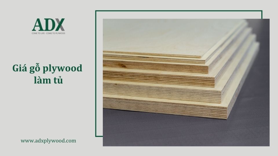 Giá gỗ plywood làm tủ