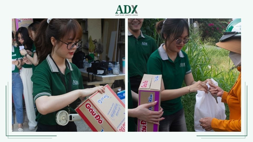 ADX tự tay trao những món quà Tết đến với bà con Củ Chi