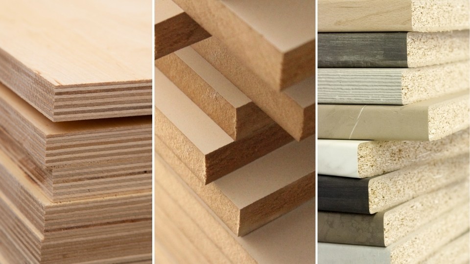 So sánh chi tiết Plywood, MDF và MFC