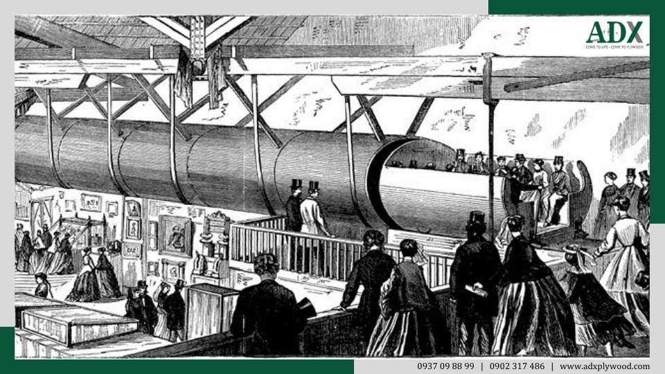 Elevated Railway at the American Institute Fair – New York