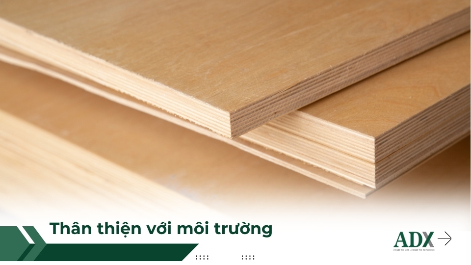 Ván veneer plywood thân thiện với môi trường