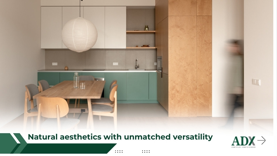 Veneer plywood have natural aesthetics with unmatched versatility