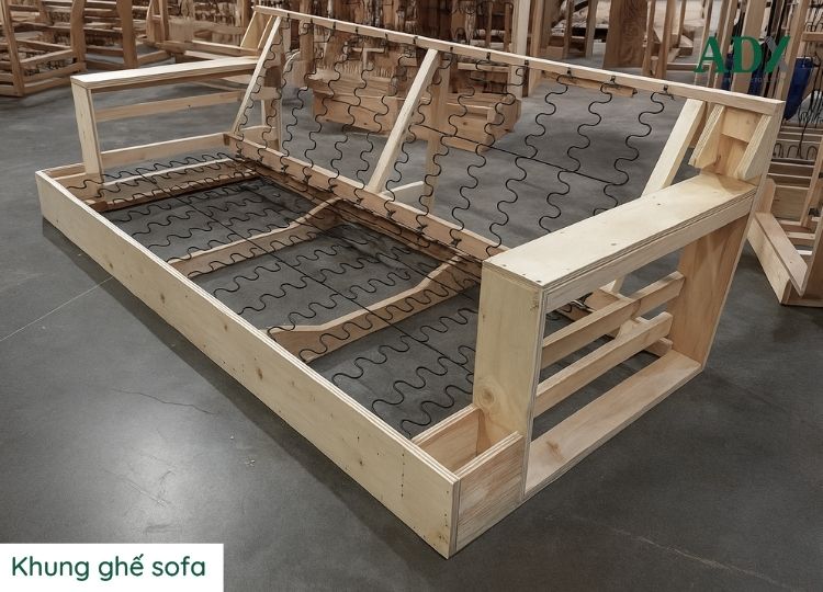 Ứng dụng của cốt plywood trong ngành sản xuất sofa