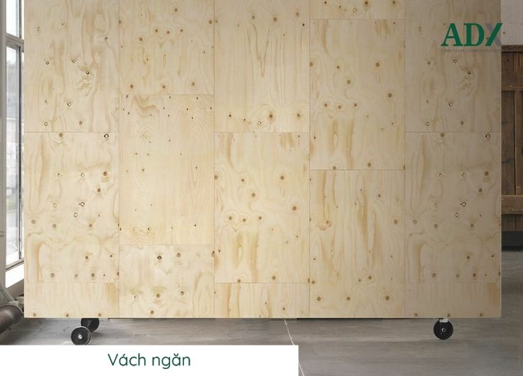 Ứng dụng cốt plywood làm vách ngăn